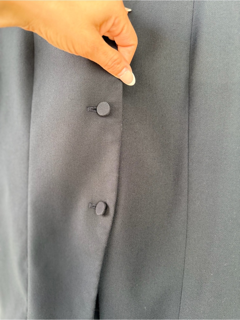 Abercrombie & fitch Classic Navy Button Front Short Sleeve Blazer - Picture 7 of 11